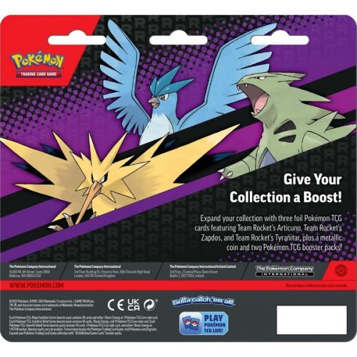 POKEMON TCG - PACK BLISTER ARTICUNO, ZAPDOS Y TYRANITAR
