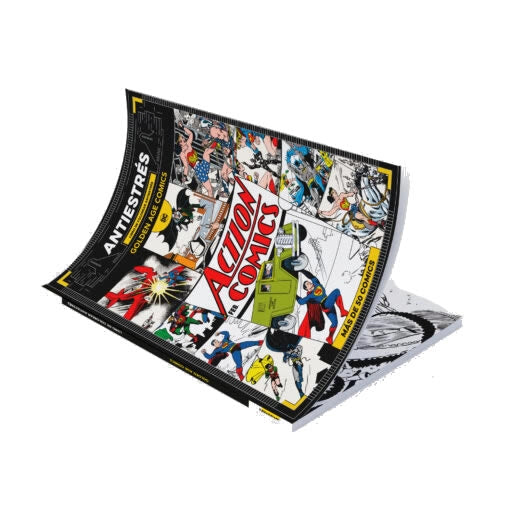 Geek Industry - Mandala - Libro Para Colorear Para Adultos - DC Golden Age Comics