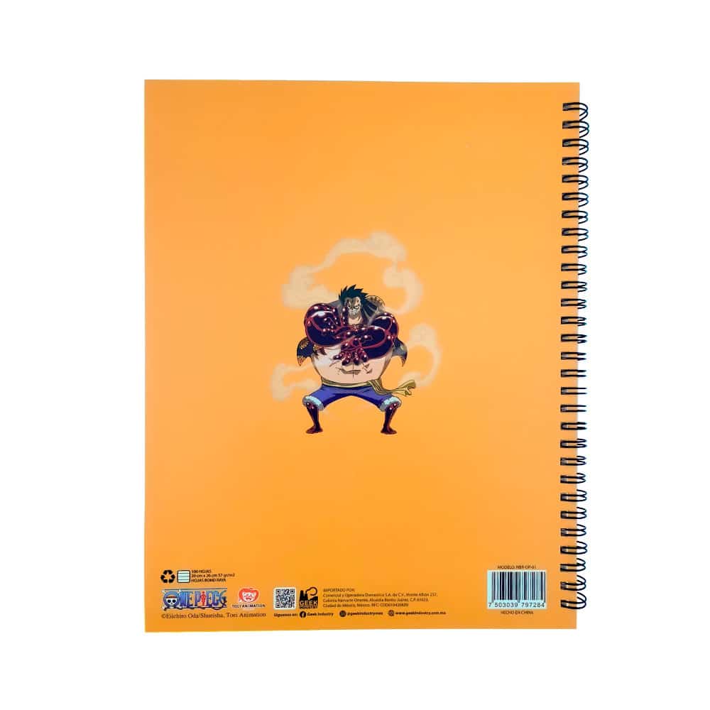 Geek Industry - Libreta Profesional Monkey D. Luffy Gear 4 Rayado - One Piece