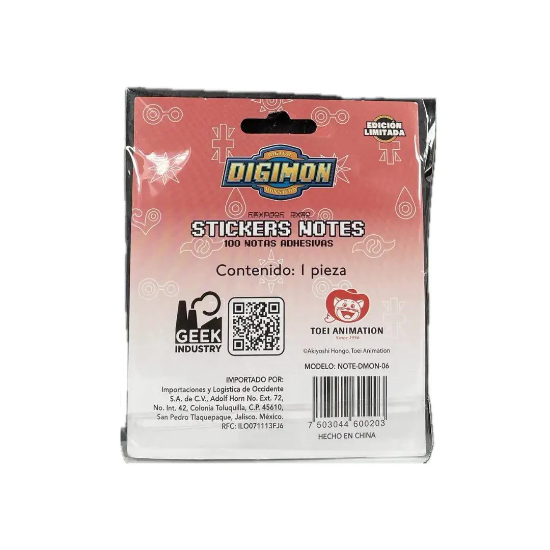 100 Notas Tipo Post It Digimon BIYOMON