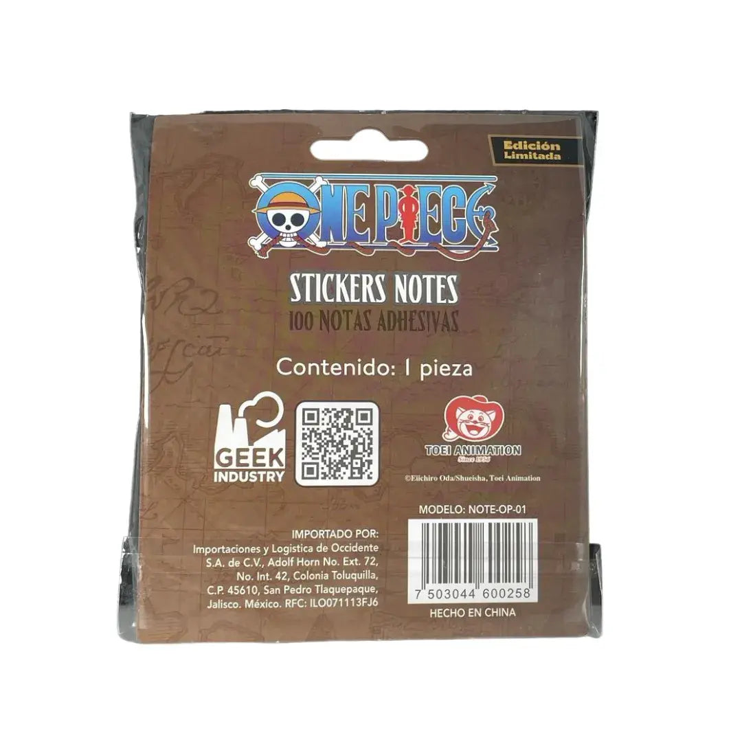 100 Notas Tipo Post It One Piece Monkey D. Luffy