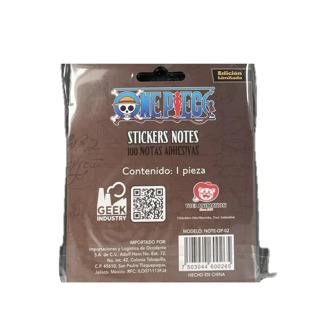 100 Notas Tipo Post It One Piece Roronoa Zoro