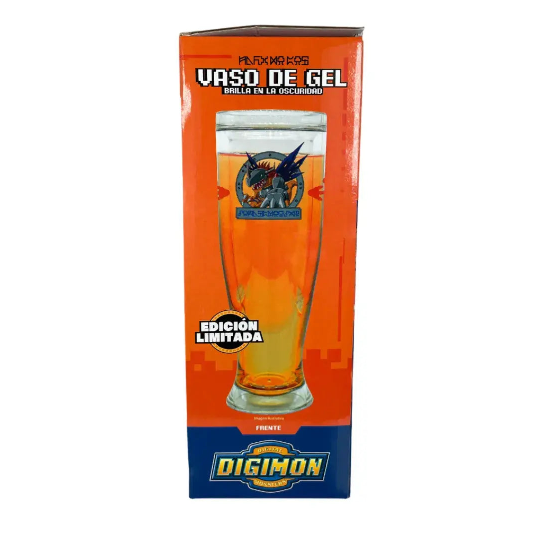Vaso Mágico con liquido congelable Metalgreymon Brilla en la Oscuridad - Anime Digimon