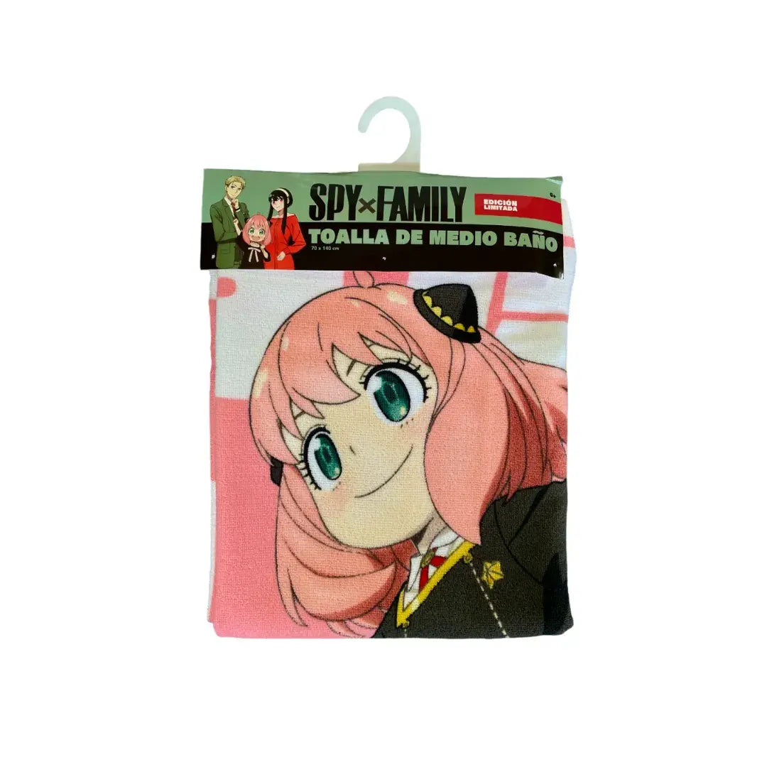 Toalla de Baño Grande Absorbente Anya Spy X Family 70x140cm.