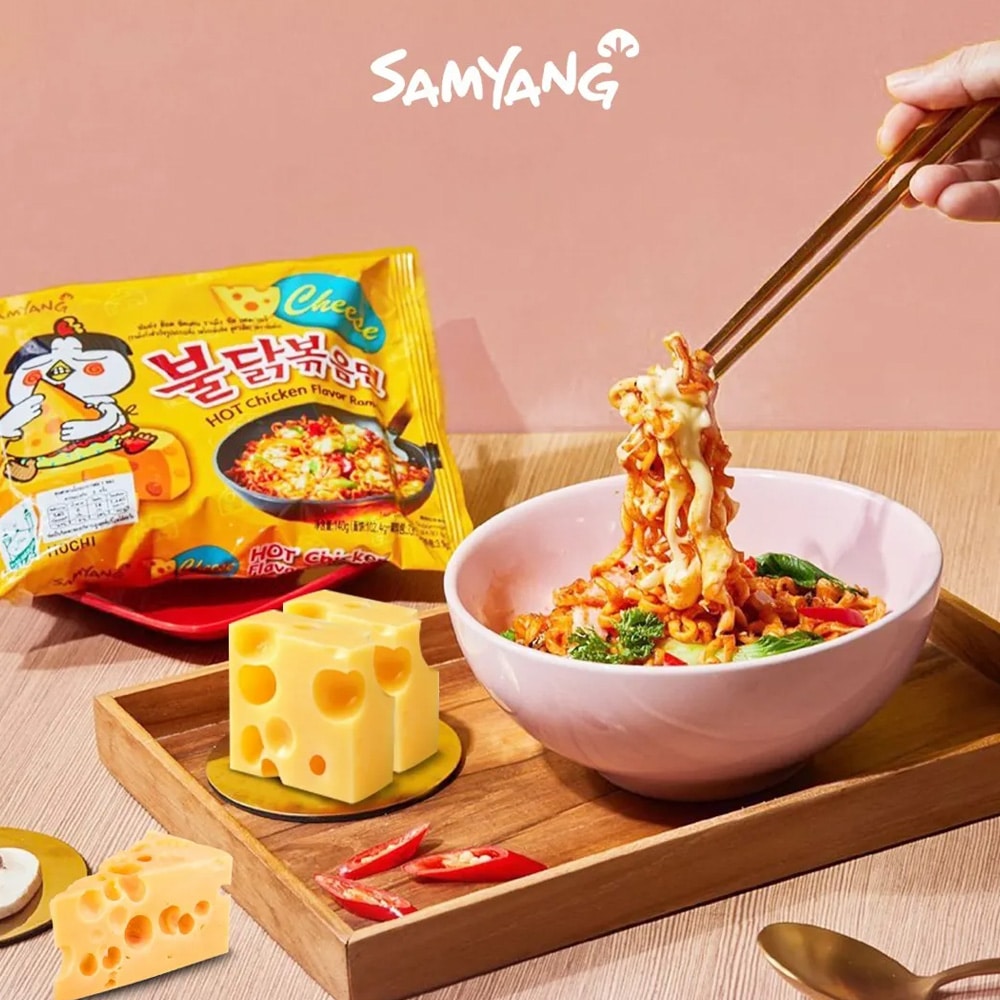 RAMEN COREANO - BULDAK FIDEO INSTANTANEO QUESO PICANTE 140 G