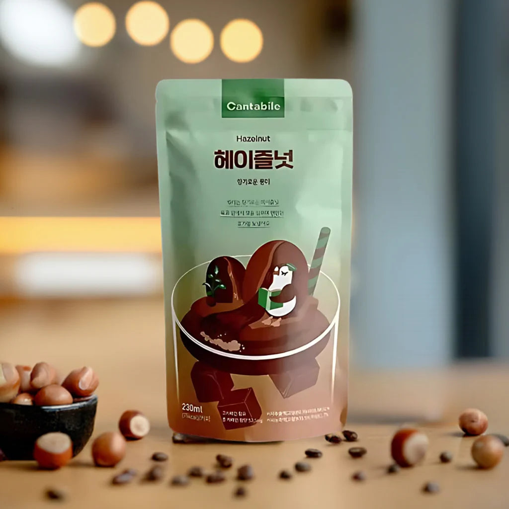 BEBIDA COREANA EN BOLSA SABOR CAFÉ CON AVELLANA 230ML