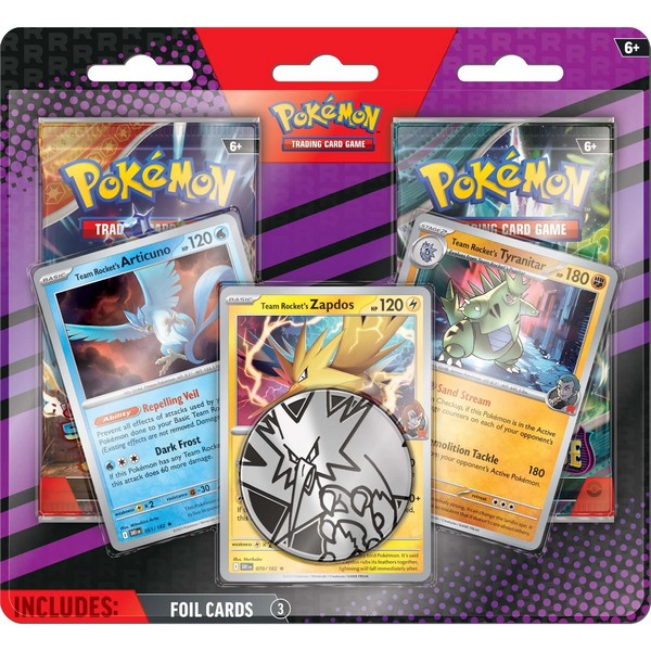 POKEMON TCG - PACK BLISTER ARTICUNO, ZAPDOS Y TYRANITAR