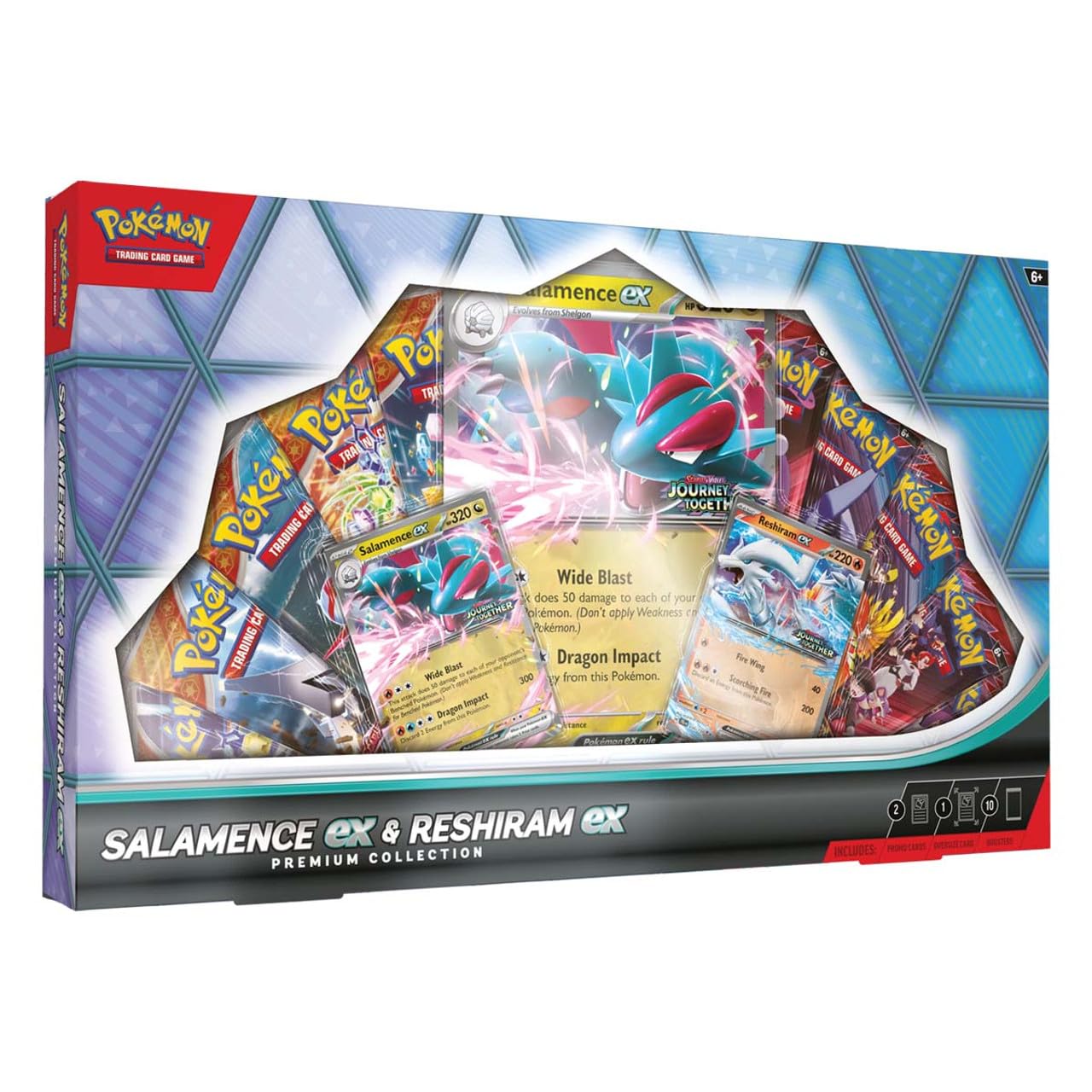 POKEMON TCG - SALAMANCE EX & RESHIRAM EX PREMIUM COLLECTION