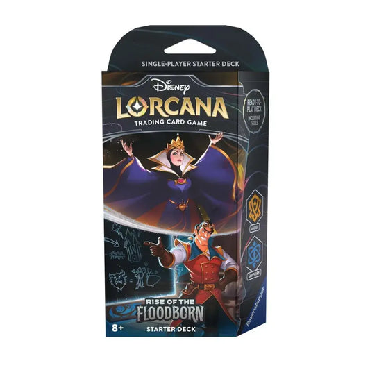 Lorcana Tcg - Starter Deck Amber &amp; Sapphire - Rise Of Floodborn