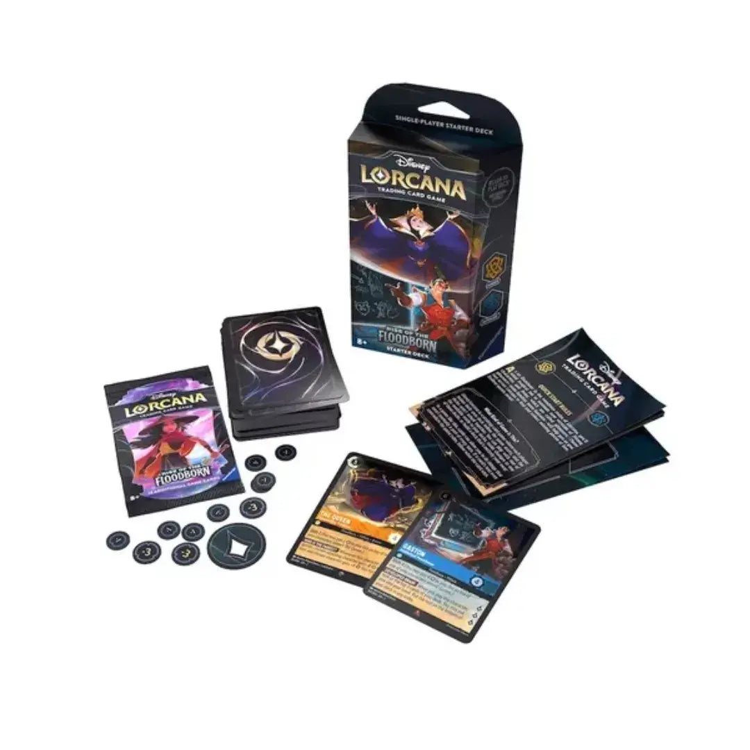 Lorcana Tcg - Starter Deck Amber &amp; Sapphire - Rise Of Floodborn