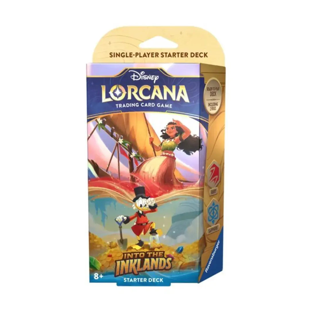 Lorcana Tcg - Starter Deck Ruby &amp; Sapphire - Into The Inklands