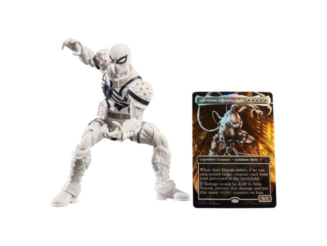 MARVEL LEGENDS MTG - AGENT ANTI VENOM 6 INCH FIGURE & CARD - SPIDER MAN