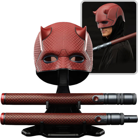 HASBRO PROP REPLICAS - DAREDEVIL: RENACIDO MASCARA Y BASTON - MARVEL LEGENDS