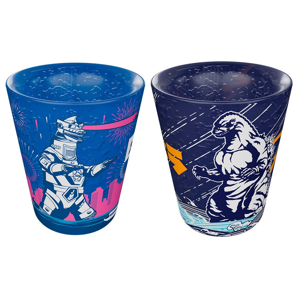 GEEK INDUSTRY - VASO SHOT GODZILLA VS MECHAGODZILLA 2 PIEZAS - GODZILLA