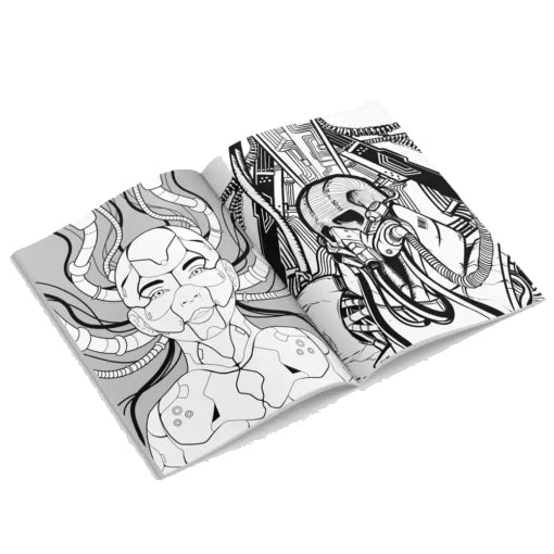 Geek Industry - Libro Para Colorear Para Adultos  - Mandala, Zombies, Monstruos, Robots & M?s