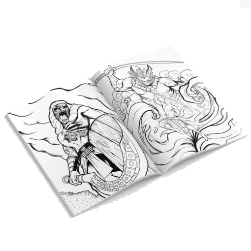 Geek Industry - Mandala - Libro Para Colorear Para Adultos  - Guerreros, Paladines, Faraones &amp; M?s
