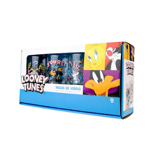 Vasos De Cristal - Looney Toones Classic - 4 Pack - Looney Toones