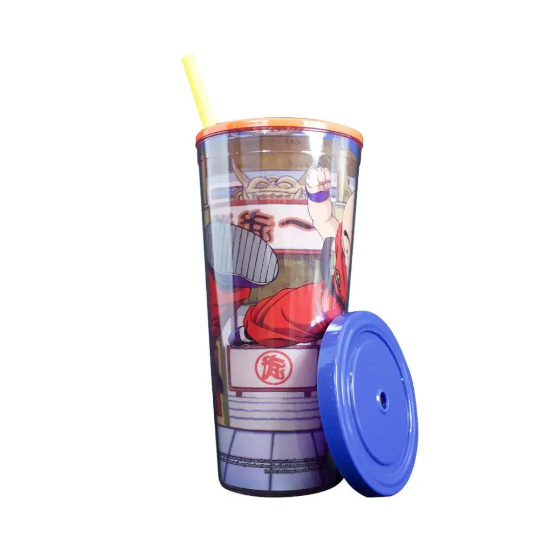 Vaso de Acrílico con tapa y popote - Dragon Ball Goku doble pared