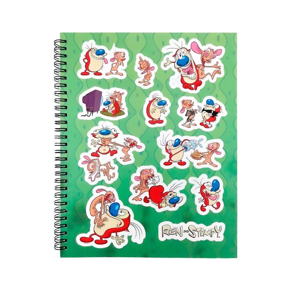 Geek Industry - Libreta Profesional Ren y Stimpy Rayado - Nickelodeon