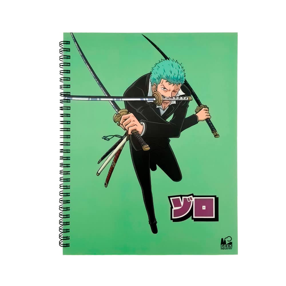 Geek Industry - Libreta Profesional Roronoa Zoro Rayado - One Piece