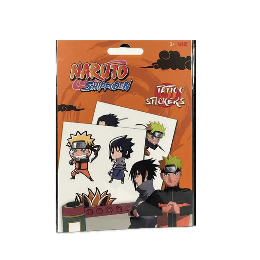 Calcomanías de tatuajes temporales Hidrotransferible de Naruto Anime III
