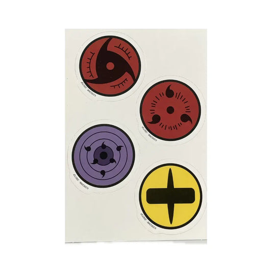 Calcomanías de tatuajes temporales Hidrotransferible de Naruto Anime IIII