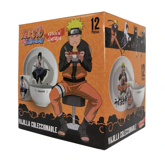 Geek Industry - Vajilla Naruto Shippuden Ii (4 Bowls - 4 Tazas - 4 Platos)