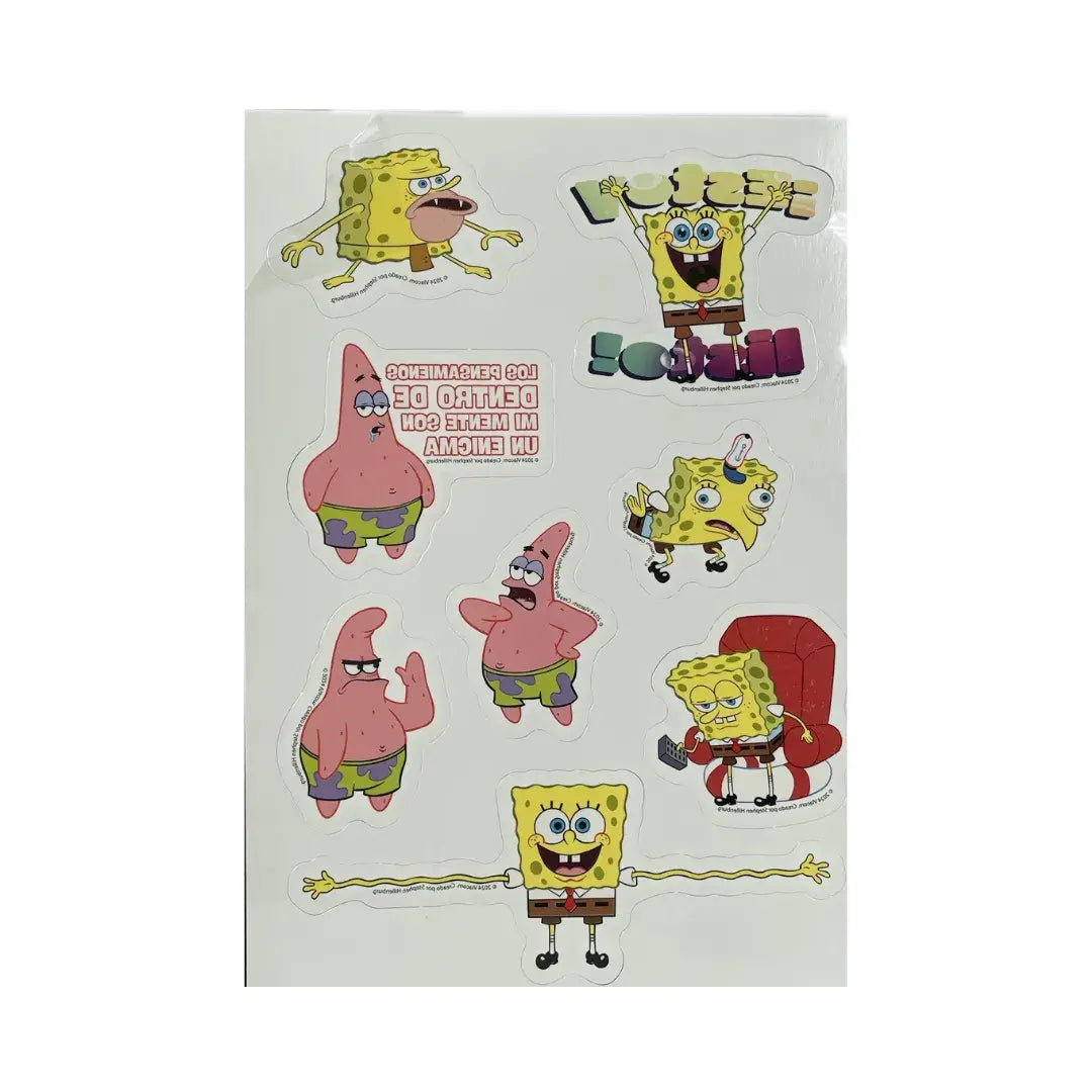 Calcomanías de tatuajes temporales Hidrotransferible de Bob Esponja I