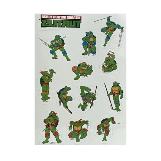 Calcomanías de tatuajes temporales Hidrotransferible de Tortugas Ninja I