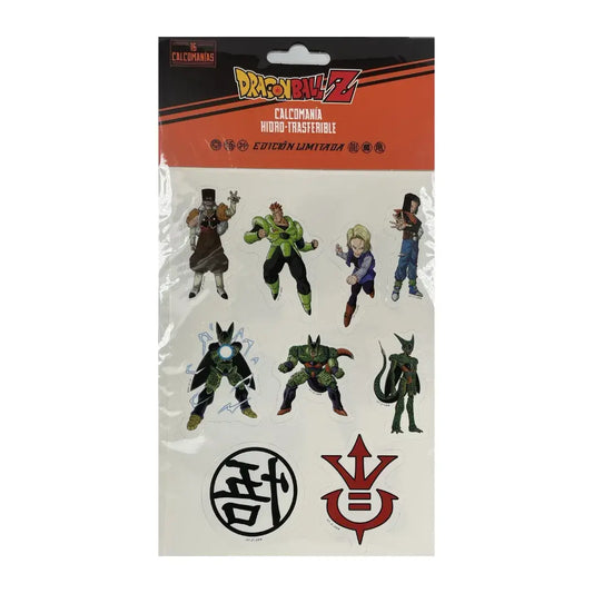 Calcomanías de tatuajes temporales Hidrotransferible de Dragon Ball Z Anime II
