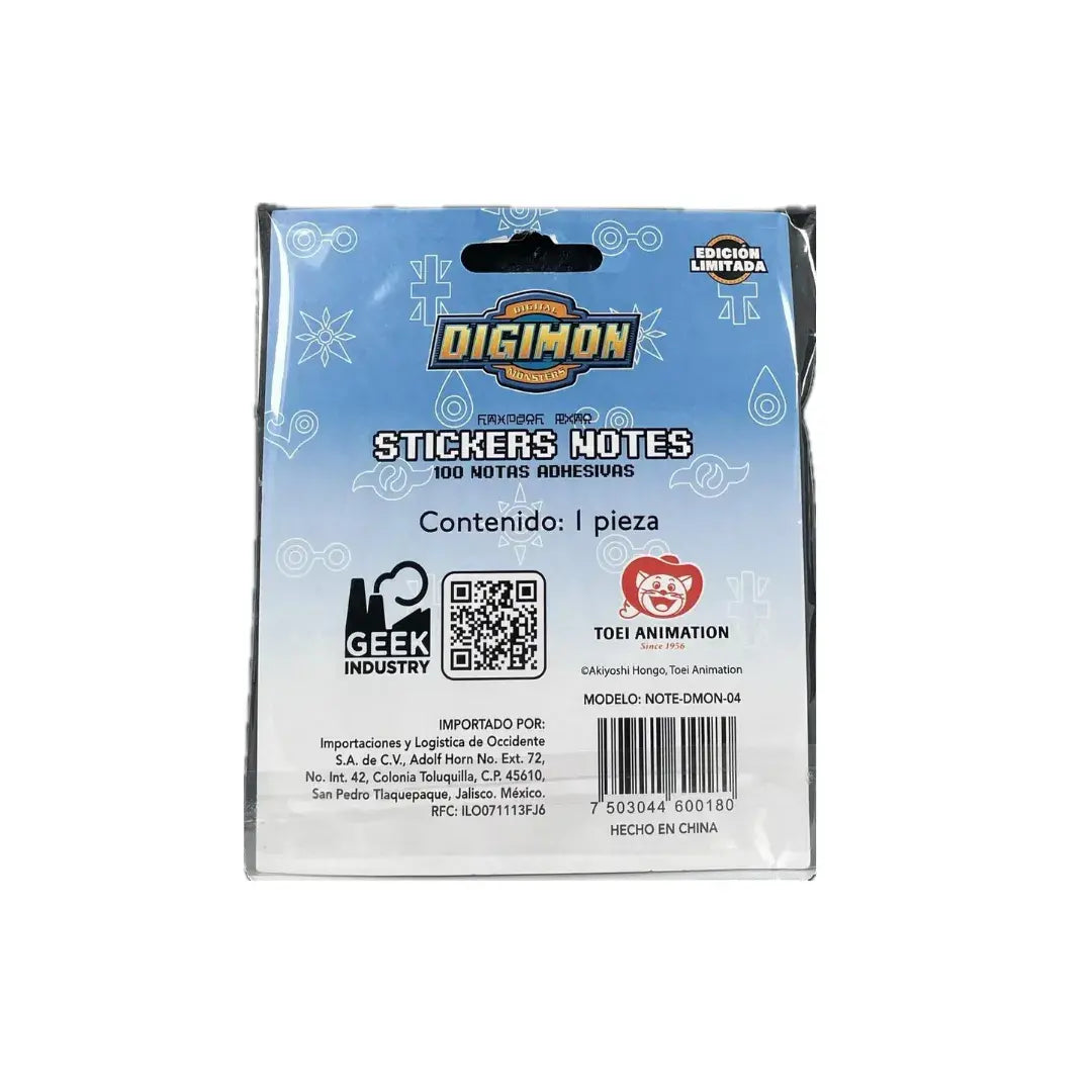 100 Notas Tipo Post It Digimon Gabumon