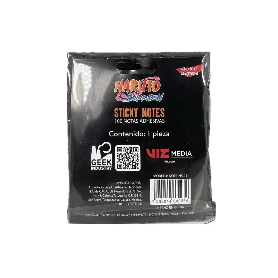 100 Notas Tipo Post It Naruto Sasuke Uchiha