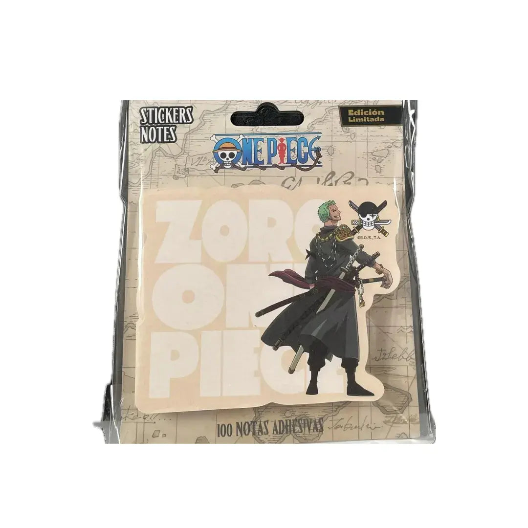 100 Notas Tipo Post It One Piece Roronoa Zoro