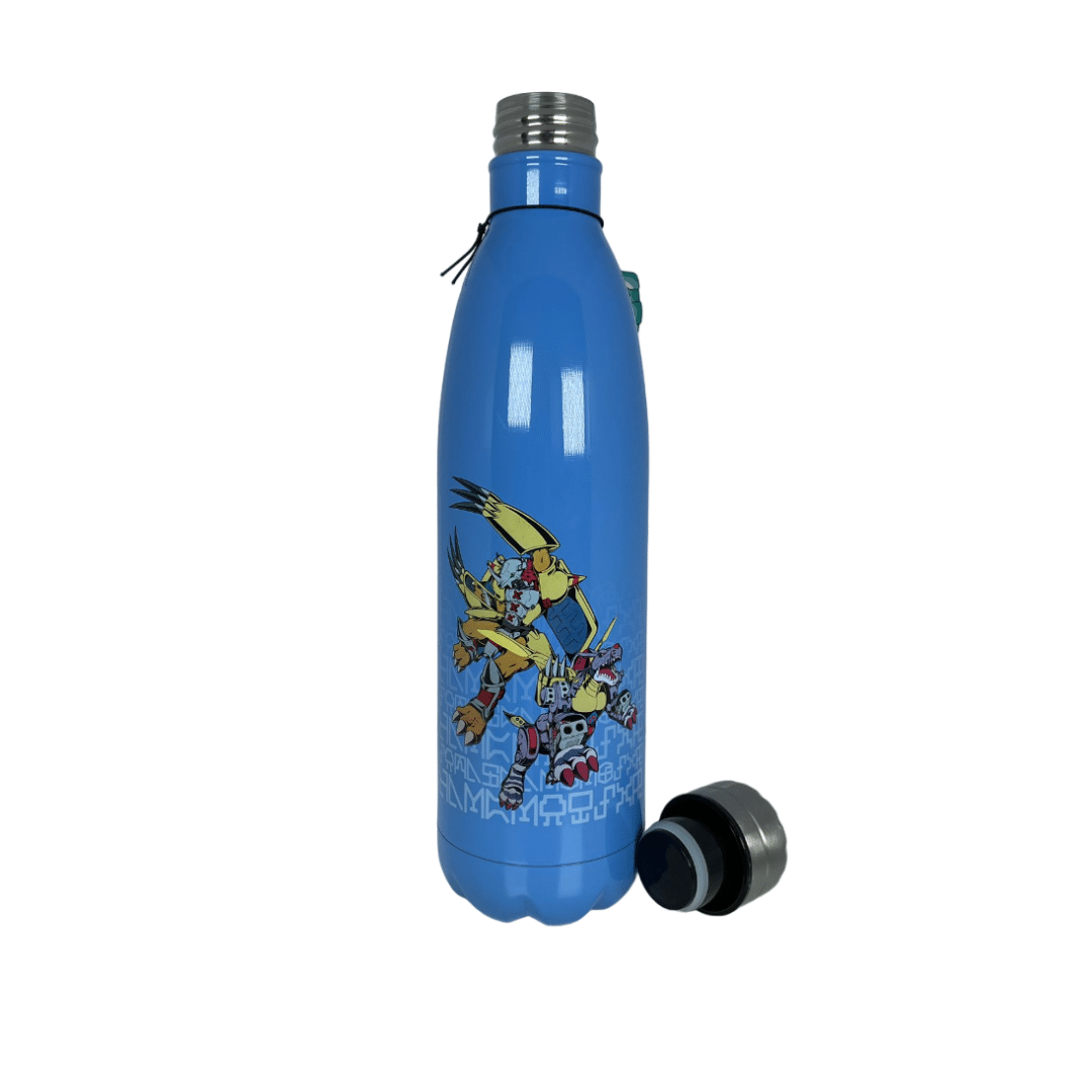 Botella Metálica de Acero Inoxidable Digimon 750 ml - Metalgarurumon y Wargreimon