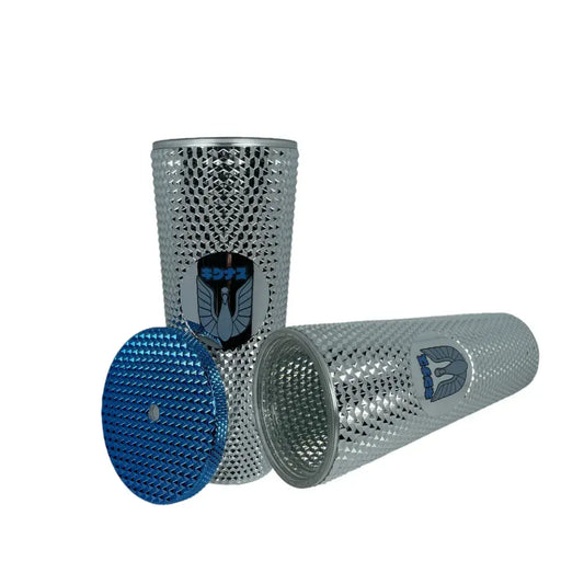 Vaso Con Popote De Acrílico Saint Seiya Hyoga de Cisne 709 ml