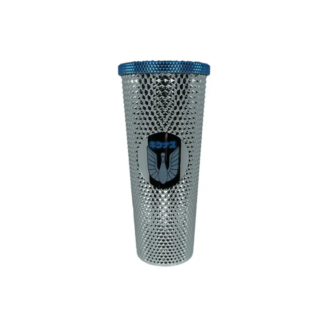 Vaso Con Popote De Acrílico Saint Seiya Hyoga de Cisne 709 ml