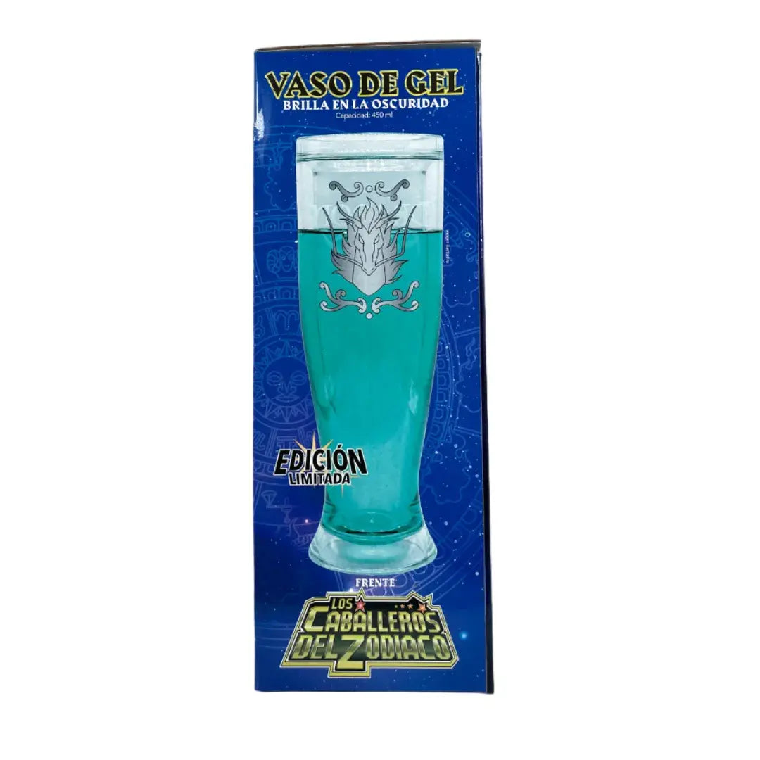 Vaso Mágico con liquido congelable Shiryu de Dragón Brilla en la Oscuridad - Anime Los Caballeros del Zodiaco