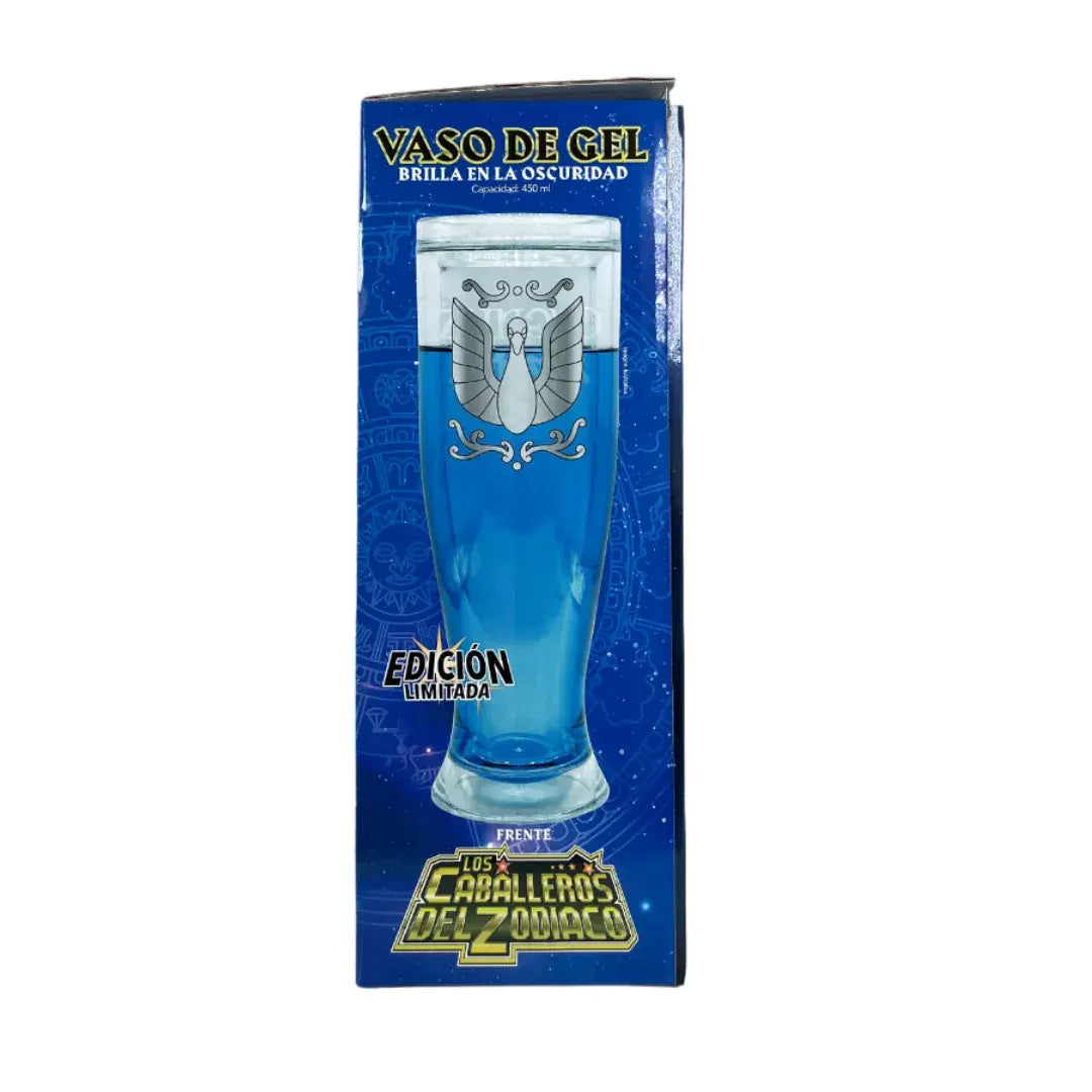 Vaso Mágico con liquido congelable Hyouga de Cisne Brilla en la Oscuridad - Anime Los Caballeros del Zodiaco