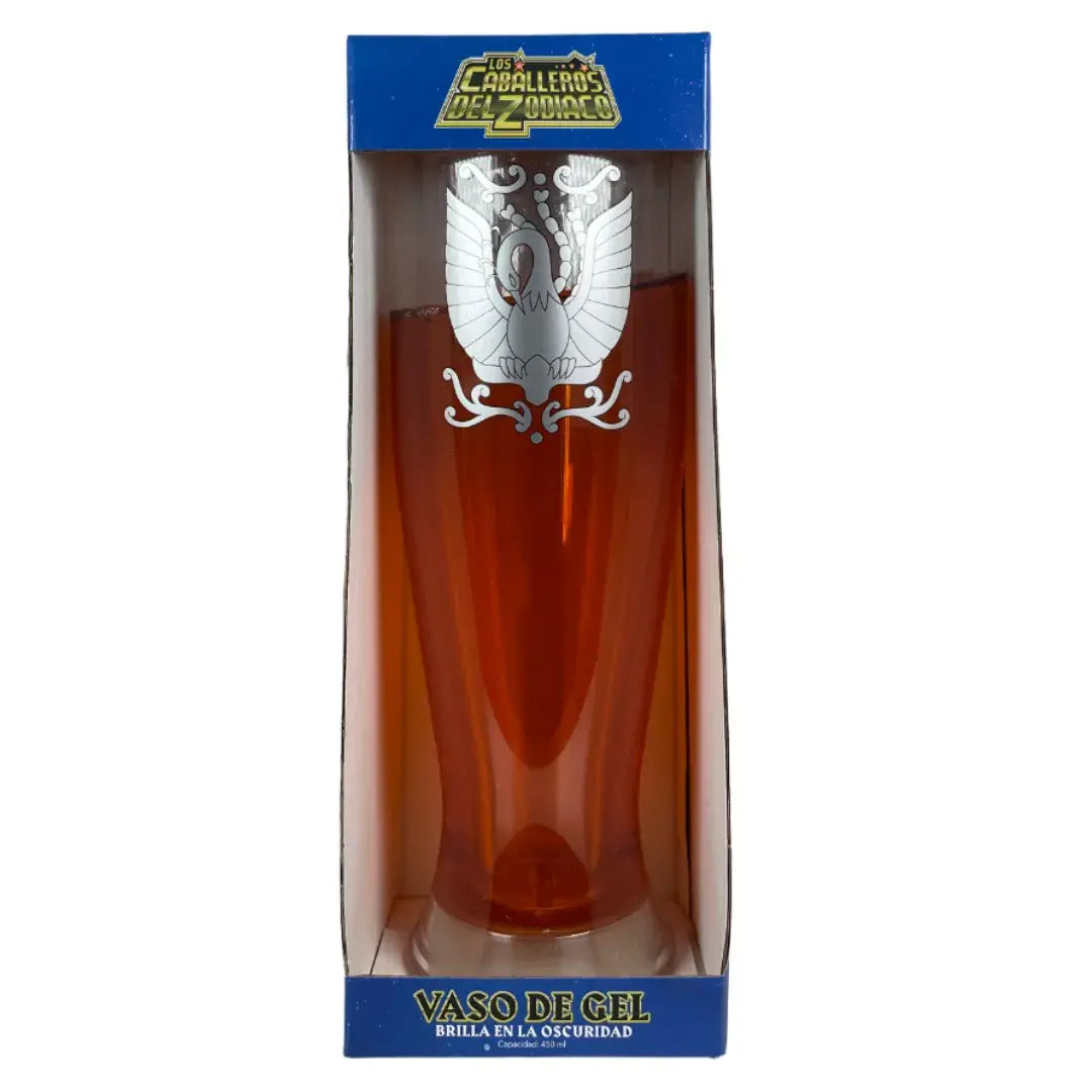 Vaso Mágico con liquido congelable Ikki de Fenix Brilla en la Oscuridad - Anime Los Caballeros del Zodiaco