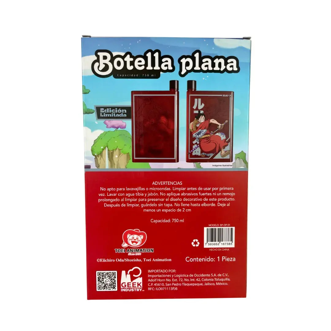 GEEK INDUSTRY - BOTELLA PLANA LUFFYTARO - ONE PIECE