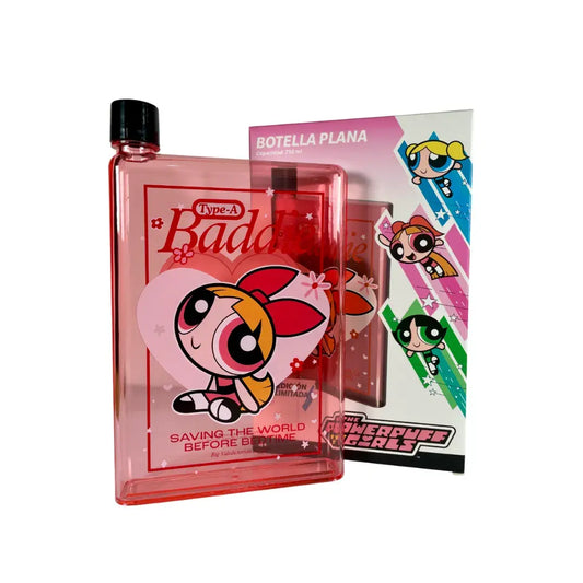 GEEK INDUSTRY - BOTELLA PLANA BOMBON - CHICAS SUPER PODEROSAS