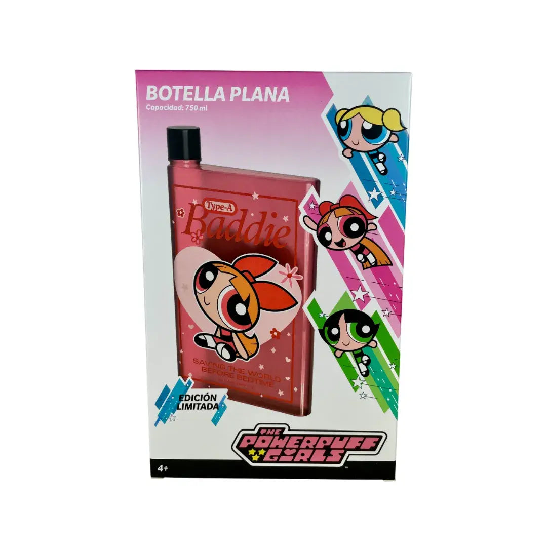 GEEK INDUSTRY - BOTELLA PLANA BOMBON - CHICAS SUPER PODEROSAS