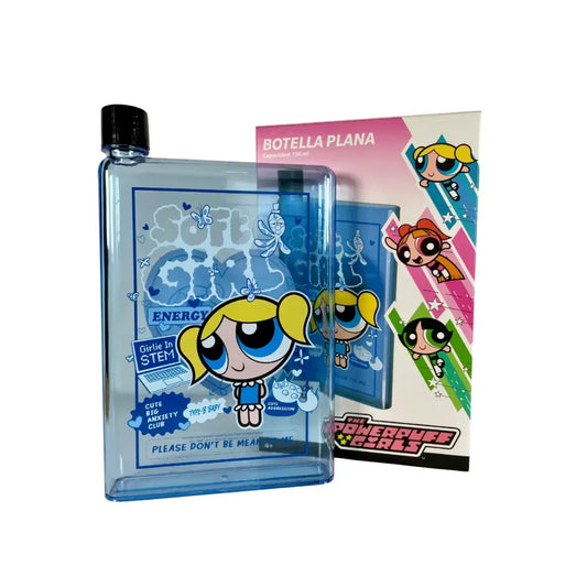 GEEK INDUSTRY - BOTELLA PLANA BURBUJA - CHICAS SUPER PODEROSAS