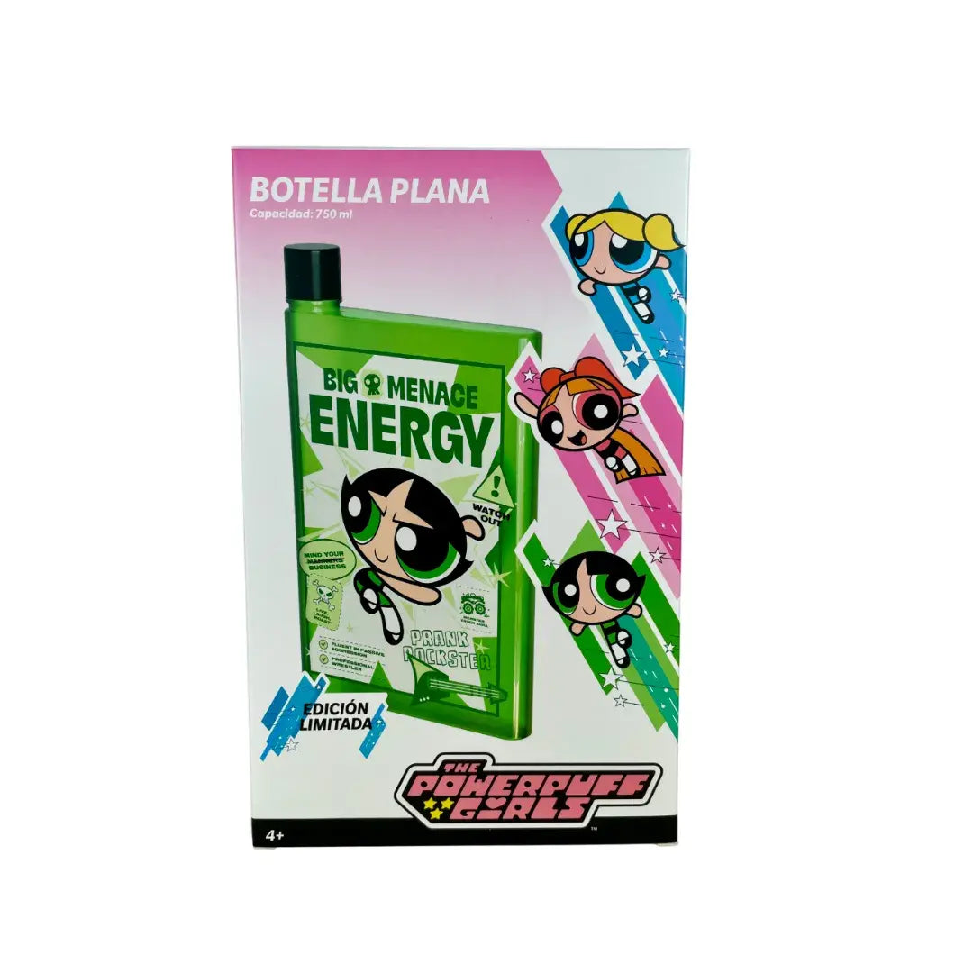GEEK INDUSTRY - BOTELLA PLANA BELLOTA - CHICAS SUPER PODEROSAS
