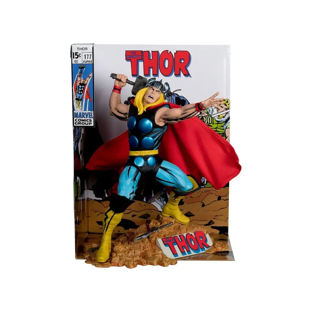 McFARLANE TOYS - THE MIGHTY THOR #177 1:6 SCALE W/ SCENE &amp; COMIC - MARVEL