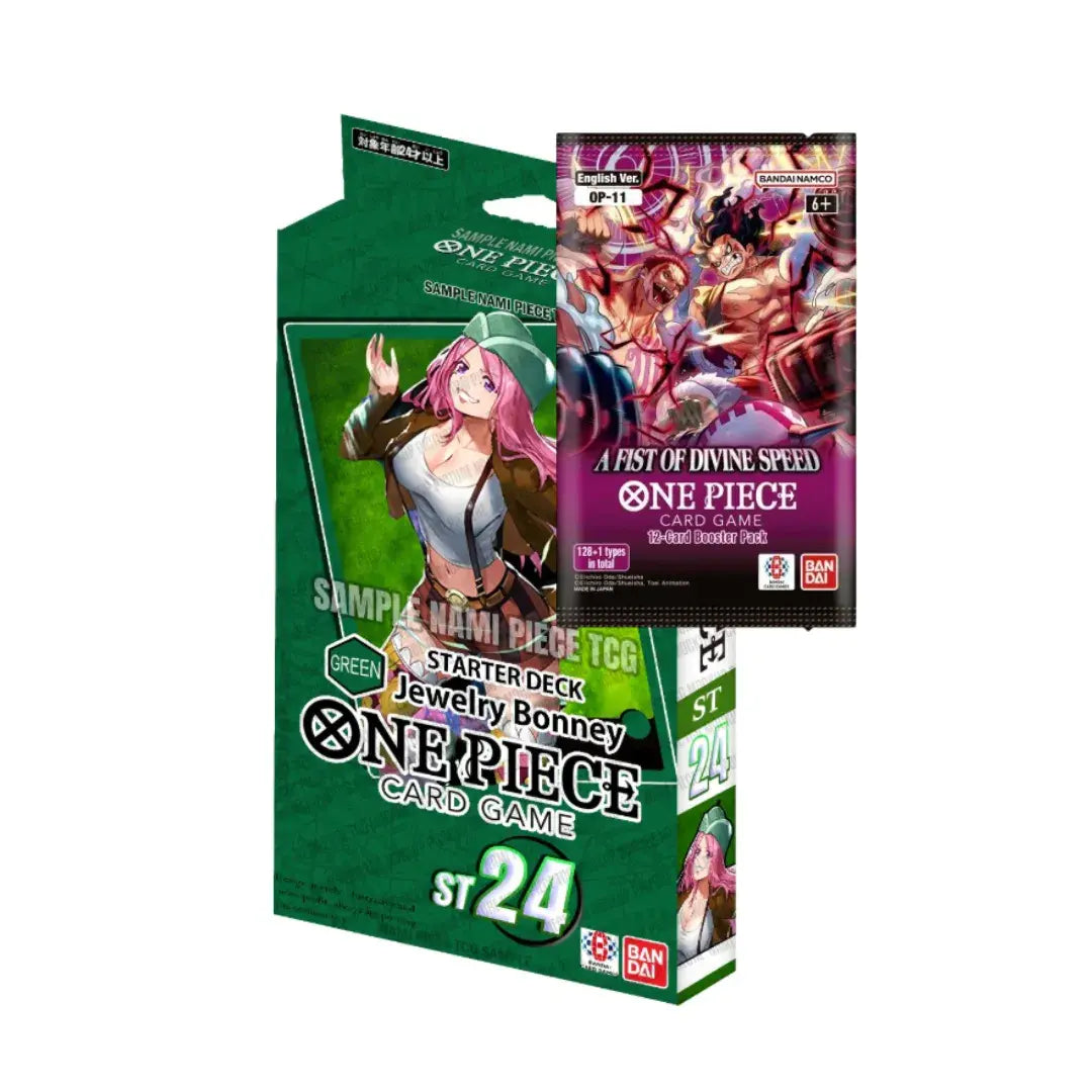 ONE PIECE TCG – Starter Deck Green Jewelry Bonney ST24 | Mazo de Inicio Oficial