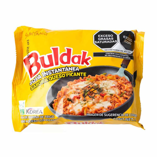 RAMEN COREANO - BULDAK FIDEO INSTANTANEO QUESO PICANTE 140 G