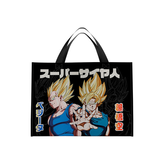 Geek Industry Bolsa Reutilizable Para Super Mercado De Gokú Y Vegeta