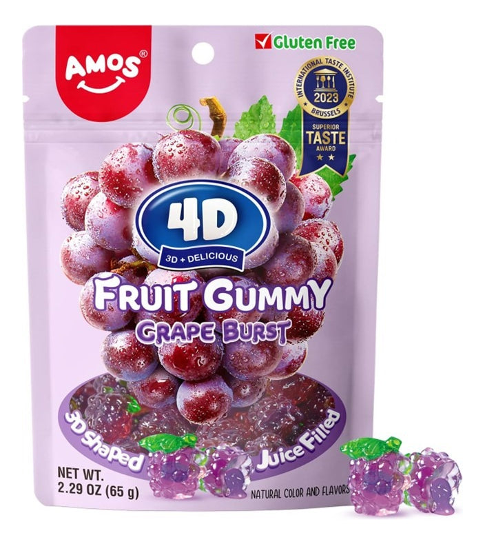 ASIAN SNACKS - GOMITAS RELLENAS DE UVA 4D 65G