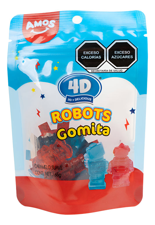 ASIAN SNACKS - GOMITAS ROBOTS 4D 65G